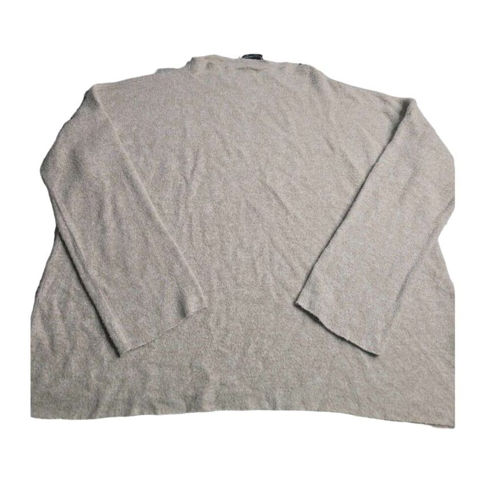 3442 Zara‎ Trafaluc Beige Raw Hem Butter Soft Sweater Women's Large